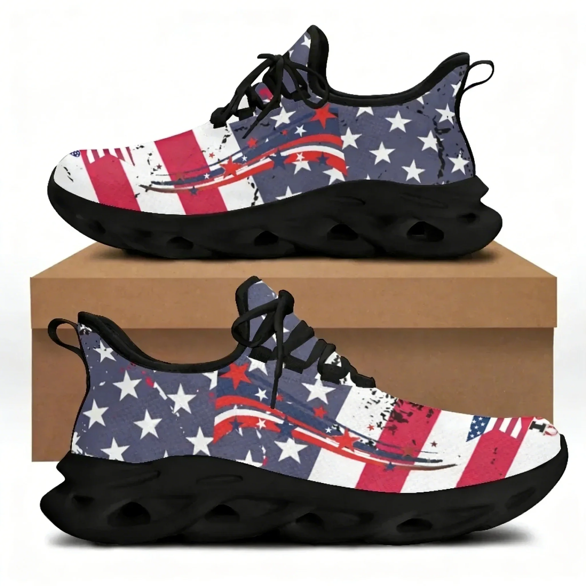 Men'S Shoes Liberty - 7.4 미국 국기 자유의 여신상 프린트