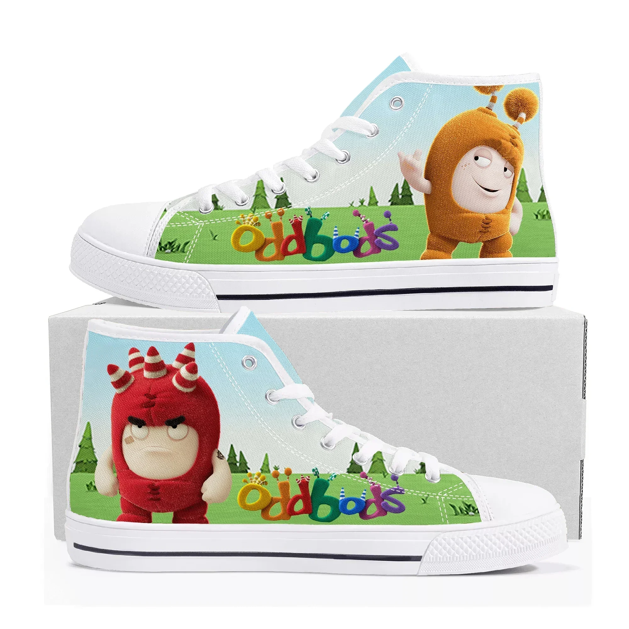 Men Shoes Singapore - Oddbods 하이 탑 스니커즈 남성 여성