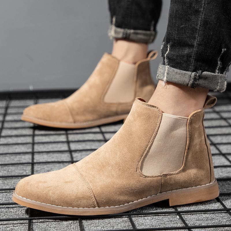 Chelsea Boots Suede - 남성용 첼시 부츠 스웨이드 가죽 앵클