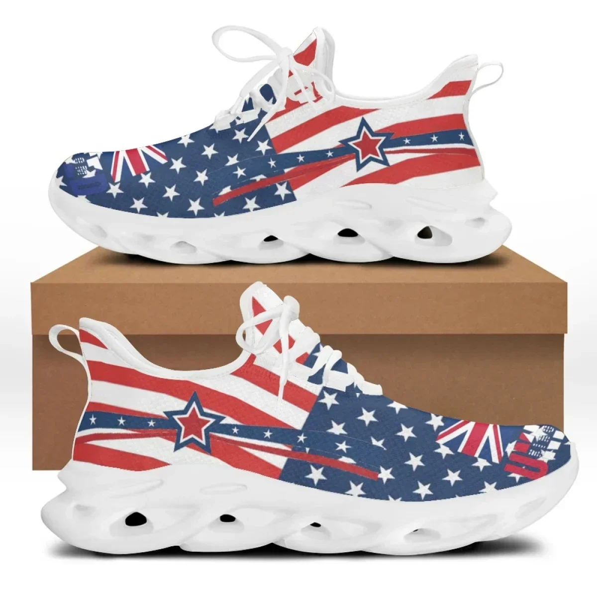 7.4 미국 국기 자유의 여신상 프린트 여성용 플랫 슈 - Men'S Shoes Liberty 리뷰 및 가격