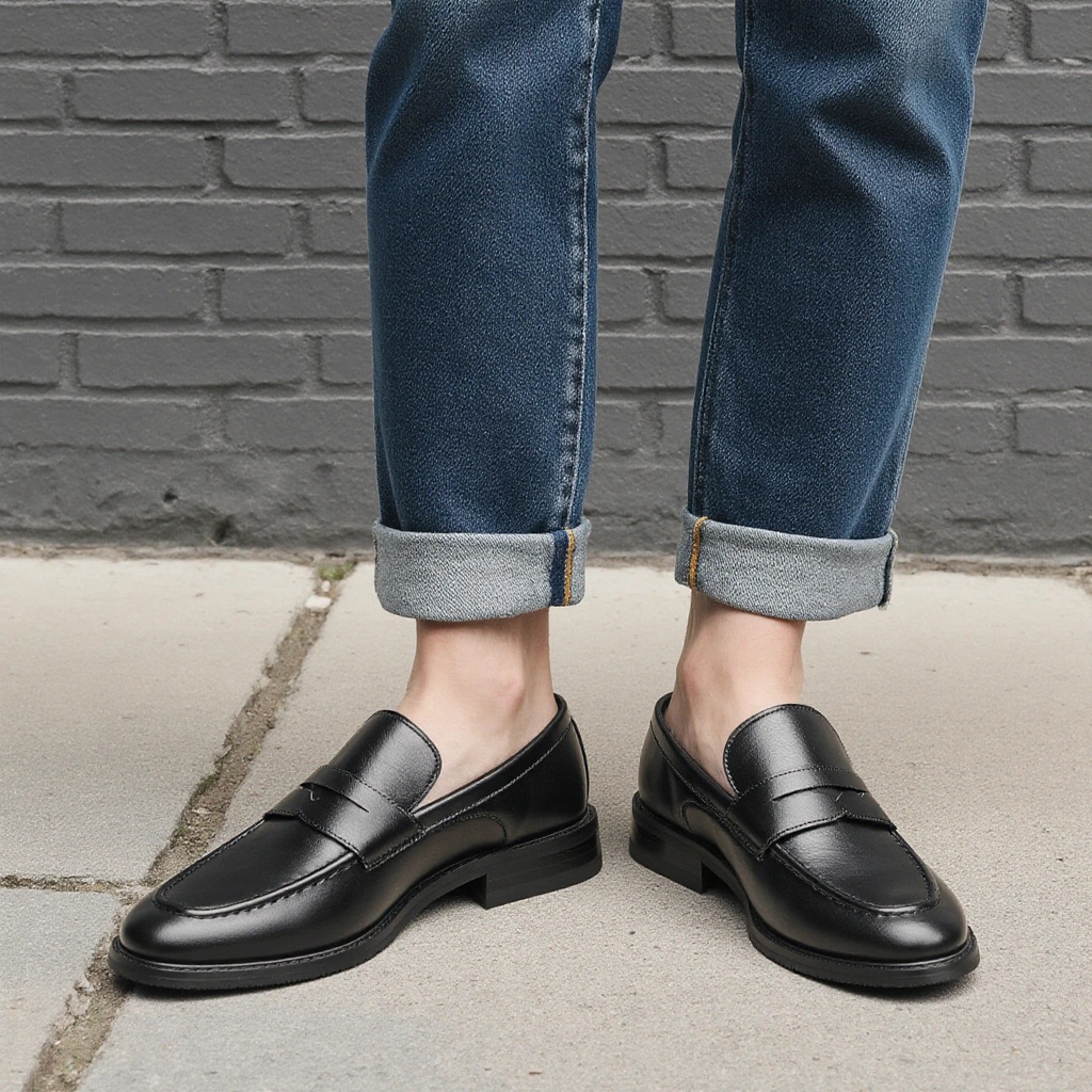 남성용 블랙 페니 로퍼 클래식 비즈니스 드레스 슈즈 슬 - Men'S Shoes Hugo Boss 리뷰 및 가격