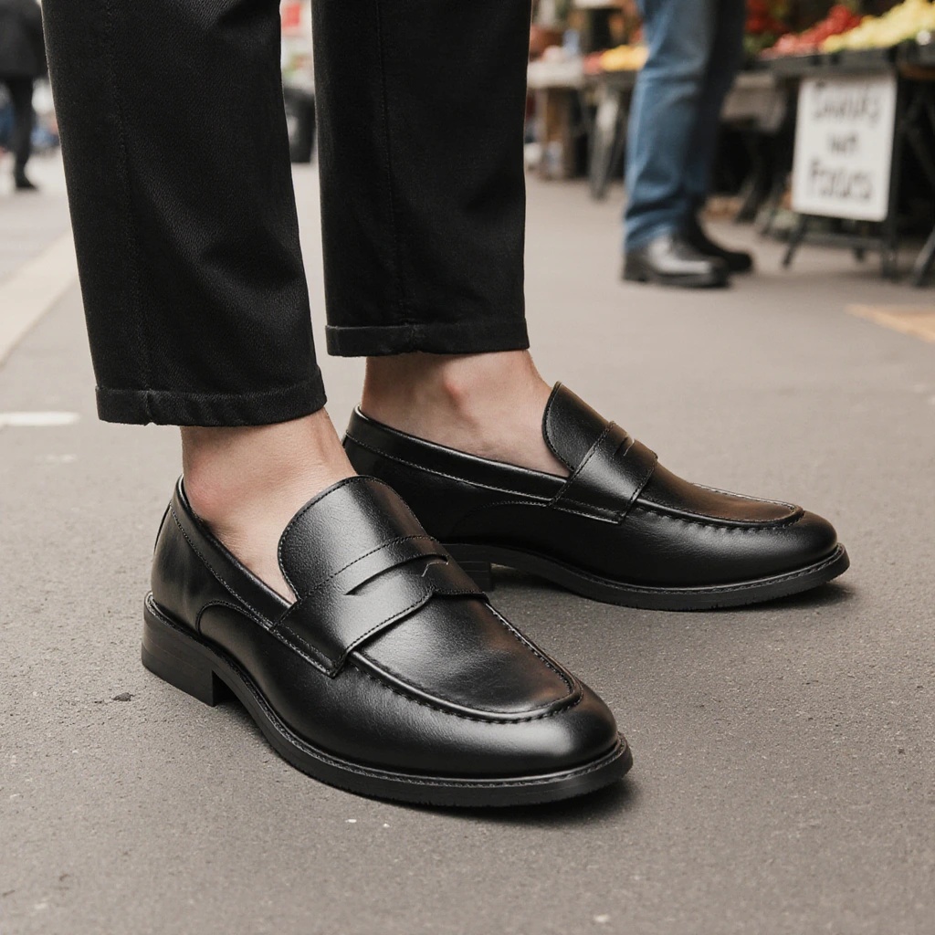 남성용 블랙 페니 로퍼 클래식 비즈니스 드레스 슈즈 슬 - Men'S Shoes Hugo Boss 리뷰 및 가격