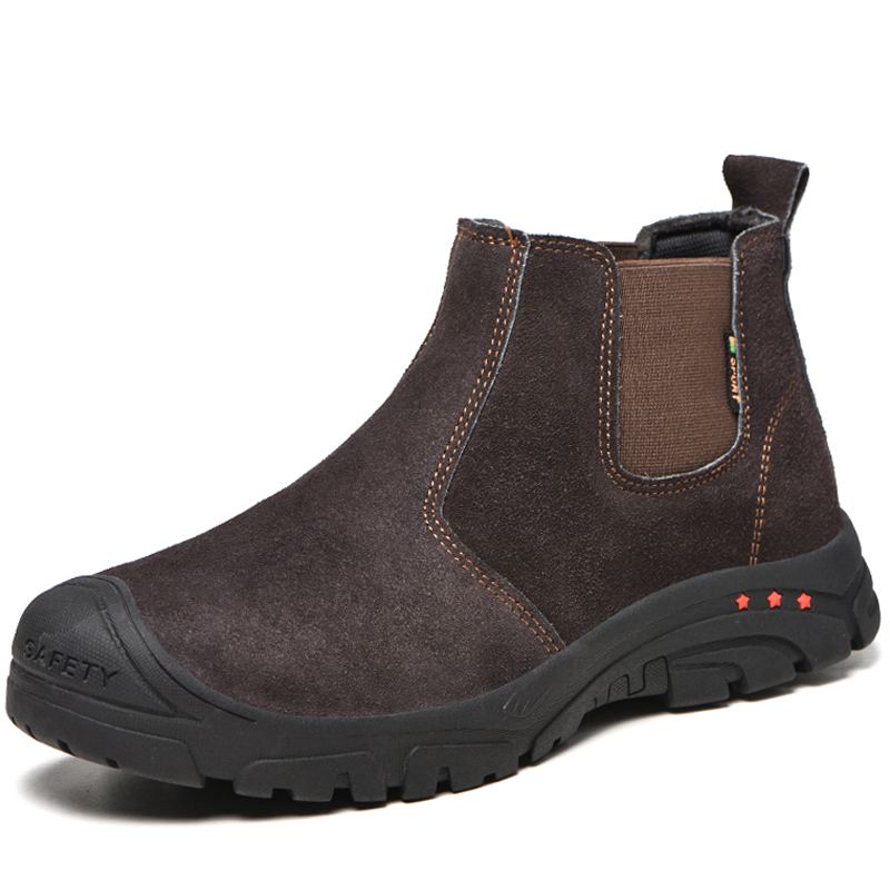 작업 및 안전 부츠, 파괴할 수 없는 안전 신발, 펑크 - Chelsea Boots Suede 리뷰 및 가격