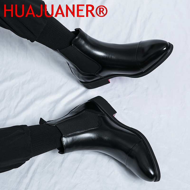 영국 스타일 남성용 블랙 첼시 부츠 여성용 천연 가죽  - Men'S Shoes Hugo Boss 리뷰 및 가격