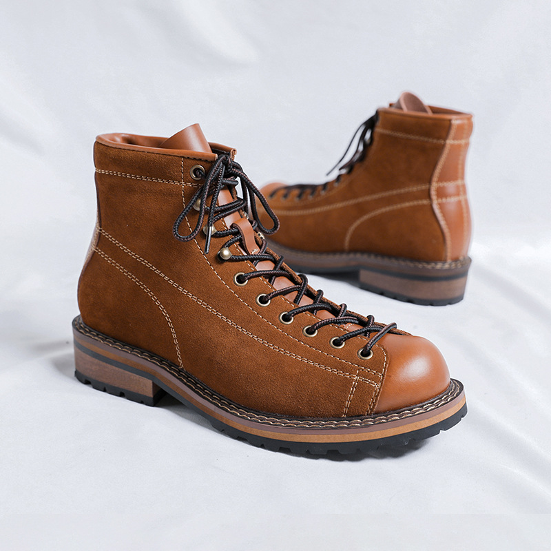 하이킹 신발 남성용 워킹 부츠 영국식 두꺼운 밑창 소가 - Chelsea Boots Suede 리뷰 및 가격