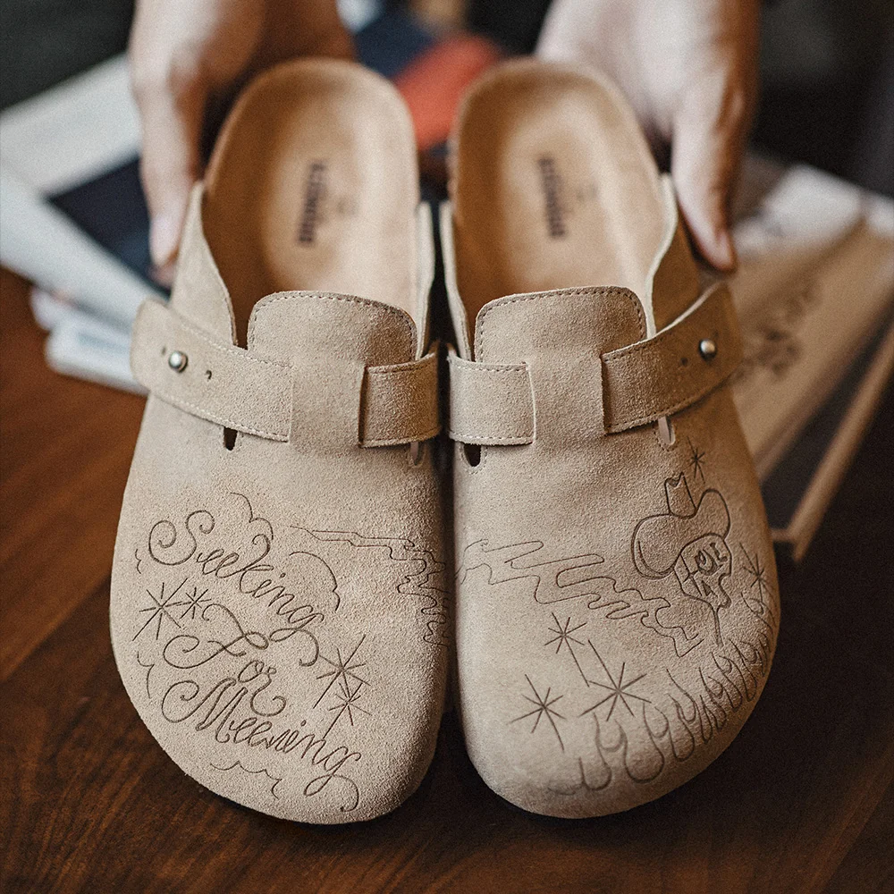 마덴 일러스트 뮬 슈즈 하프 드래그 굽 두꺼운 밑창 외 - Men Shoes Illustration 리뷰 및 가격