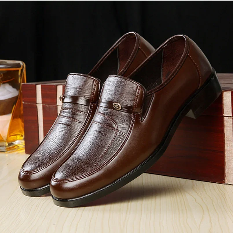 브라운 블랙 남성 정장 구두 가죽 캐주얼 사회 신발 남 - Men Shoes On Clearance 리뷰 및 가격