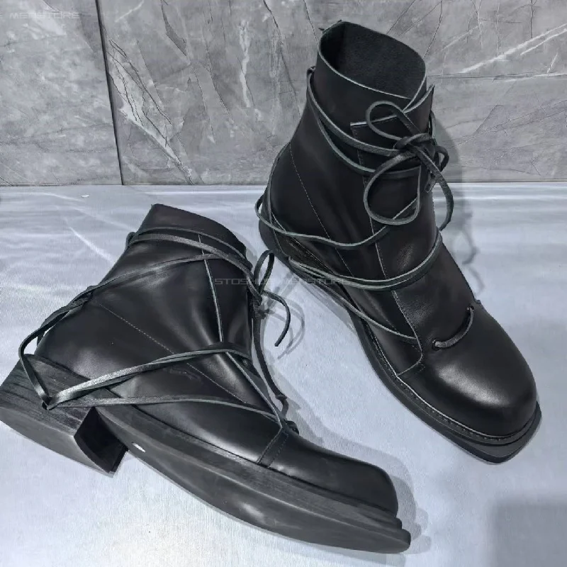 남성용 블랙 정품 가죽 스퀘어 토 쇼트 부츠, 미드 힐 - Chelsea Boots Suede 리뷰 및 가격