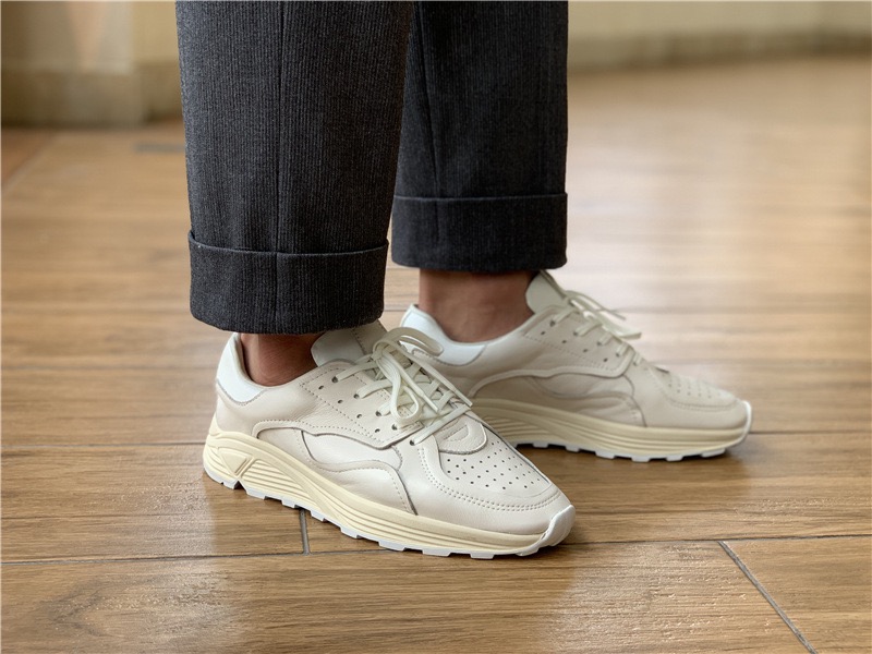 라운드 토 레이스업 캐주얼 화이트 두꺼운 밑창 남성 캐 - Men'S Shoes Hugo Boss 리뷰 및 가격