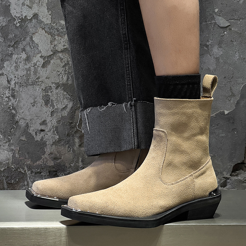 영국 스타일 남성 캐주얼 파티 나이트클럽 소가죽 스웨이 - Chelsea Boots Suede 리뷰 및 가격