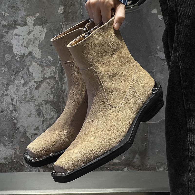 영국 스타일 남성 캐주얼 파티 나이트클럽 소가죽 스웨이 - Chelsea Boots Suede 리뷰 및 가격