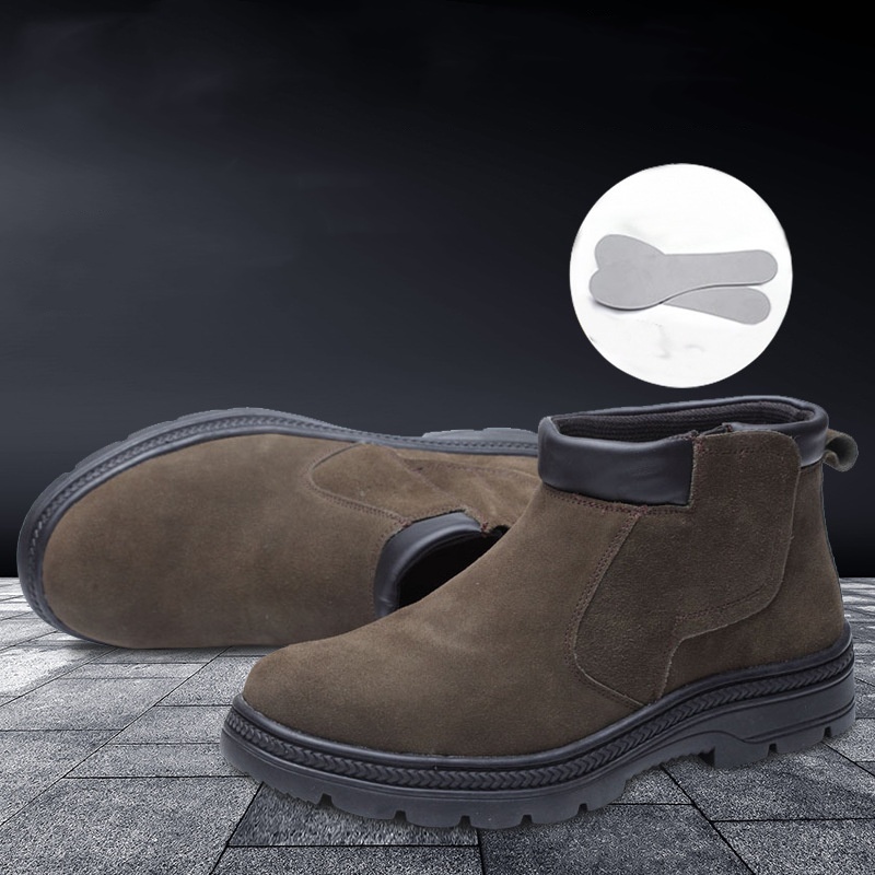 남성 캐주얼 안전화 소가죽 스웨이드 작업화 용접공 스틸 - Chelsea Boots Suede 리뷰 및 가격