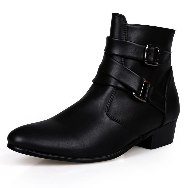 럭셔리 남성 부츠 가죽 첼시 부츠 하이 탑 버클 스트랩 - Chelsea Boots Suede 리뷰 및 가격