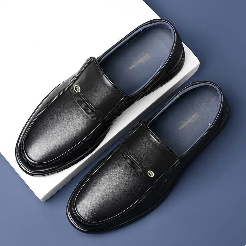 라운드 토 소셜 슈즈 남성 블랙 로퍼 신발 남성 정장  - Men Shoes On Clearance 리뷰 및 가격