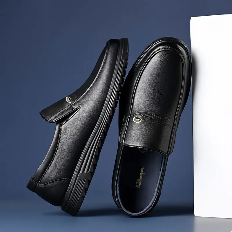 라운드 토 소셜 슈즈 남성 블랙 로퍼 신발 남성 정장  - Men Shoes On Clearance 리뷰 및 가격