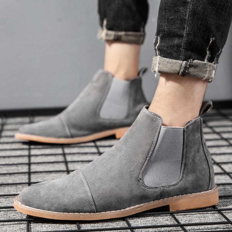 남성용 첼시 부츠 스웨이드 가죽 앵클 부츠 영국 스타일 - Chelsea Boots Suede 리뷰 및 가격