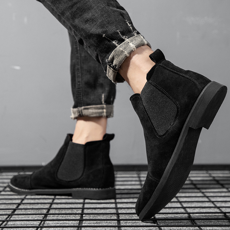 남성용 첼시 부츠 스웨이드 가죽 앵클 부츠 영국 스타일 - Chelsea Boots Suede 리뷰 및 가격